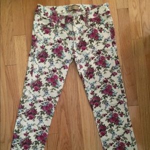 Paige Peg skinny floral jeans